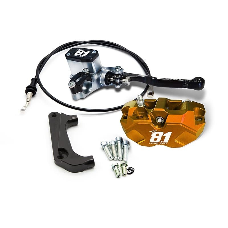 Front brake kit comp. 8.1 with MC-11 + Hurricane caliper and MC-11 pump for CRF 150 : caliper_color - orange