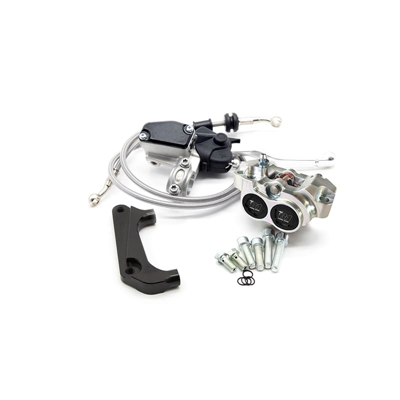 Kit freno ant. comp. 8.1 con pinza New Era per forcelle F32 Paioli Malossi : colore_pinza - nero