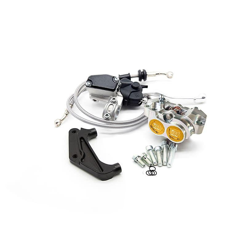 Kit freno ant. comp. 8.1 con pinza New Era per Runner 125-180cc : colore_pinza - giallo