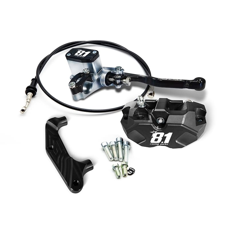Kit freno ant. rad. comp. 8.1 con MC-11 + pinza Hurricane per forcelle Malossi Paioli F32 : colore_pinza - nero