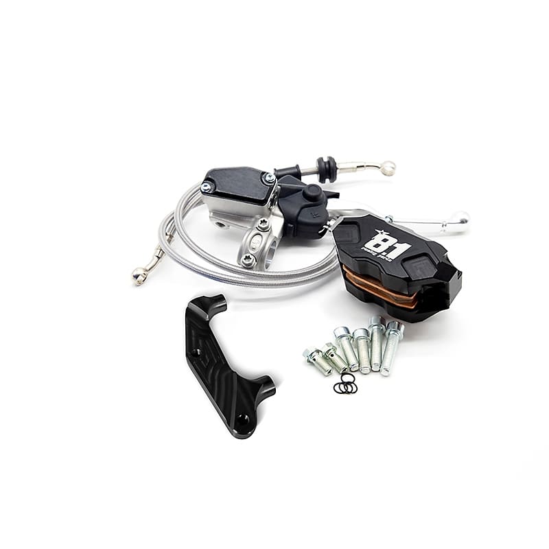 Kit freno ant. rad. comp. 8.1 con pinza Hurricane per forcelle Malossi F32 : colore_pinza - titanio