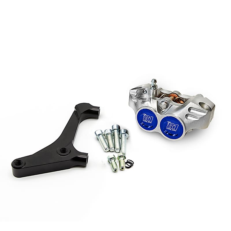 Rear brake kit partial 8.1 with New Era caliper for Malossi C One, 2 Fast, Aerox/Nitro, Phantom, Carter 8.1 : caliper_color - blue