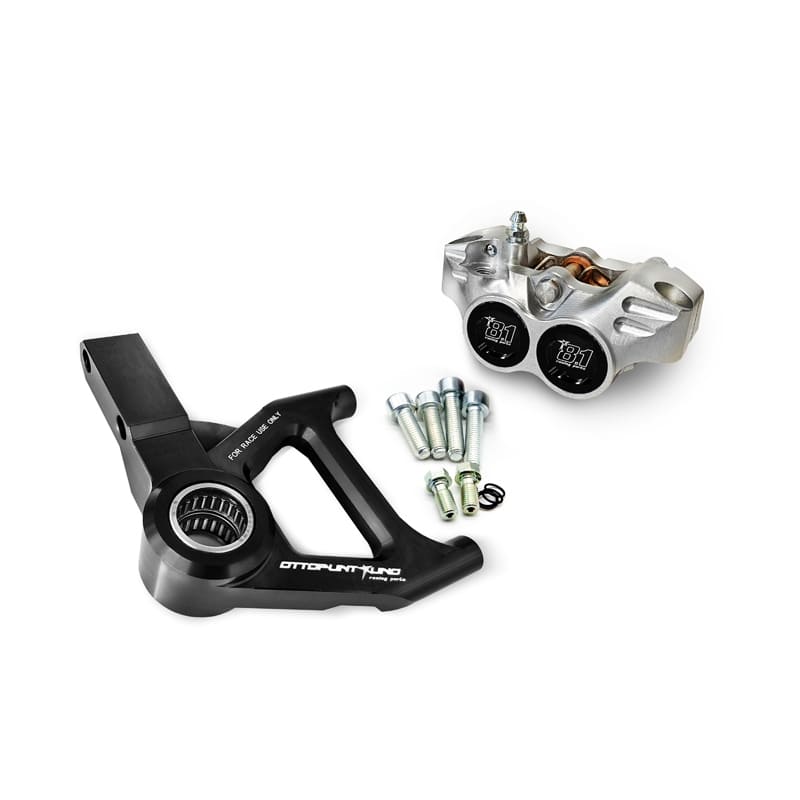 Partial front radial brake kit 8.1 with New Era caliper for Zip SP/Vespa: caliper_color - black, support_color - black