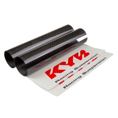 KYB1601500001 Coppia protezioni foderi forcelle in fibra di carbonio KYB (2 pezzi)