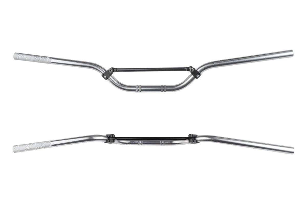 MA0030 Manubrio ø 22mm in lega TRIAL - Finitura spazzolata e lucidata, colore alluminio