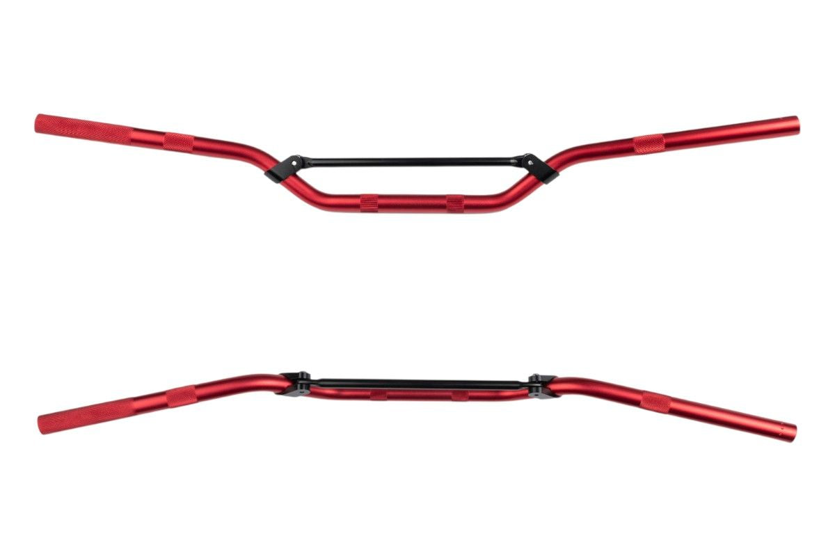 MA0040R Manubrio ø 22mm in lega MX REGULAR - Anodizzato, rosso