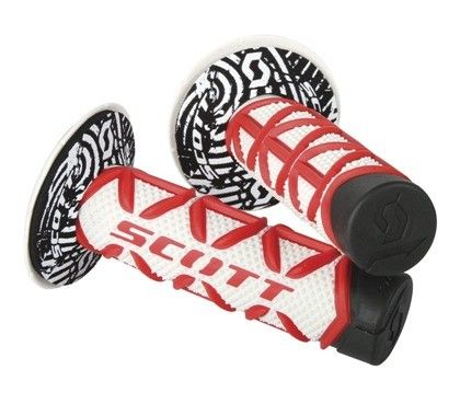 MN1613 Manopole SCOTT Diamond - Rosso/bianco
