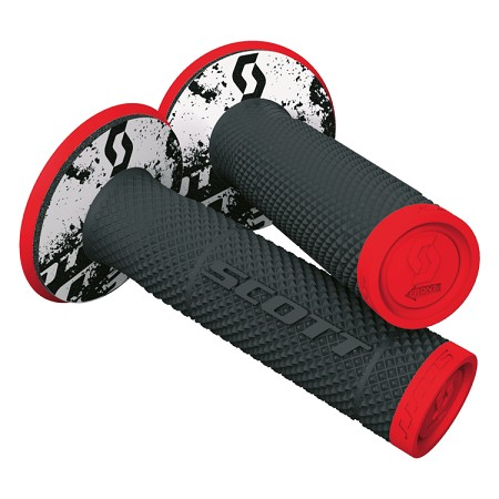 MN1633 Manopole SCOTT SXII - Nero/rosso