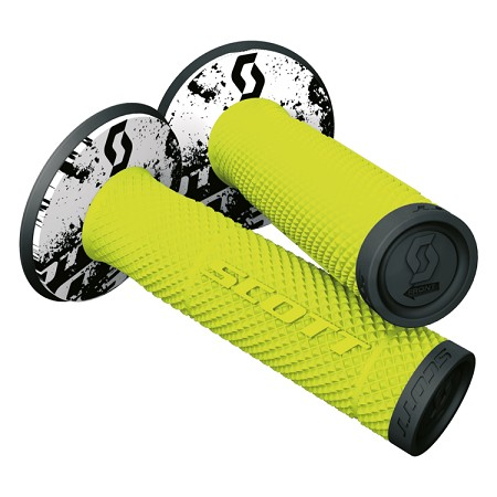 MN1639 Manopole SCOTT SXII - Nero/giallo fluo