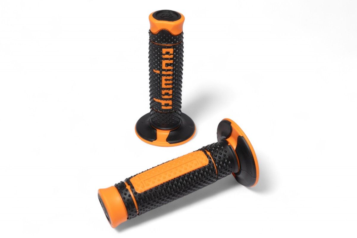 MN1650 Manopole DOMINO off-road A260 - Nero/arancione