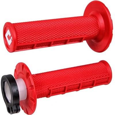 MNL1700R Manopole Lock-ON ODI V2 Half-Waffle MX - Rosso