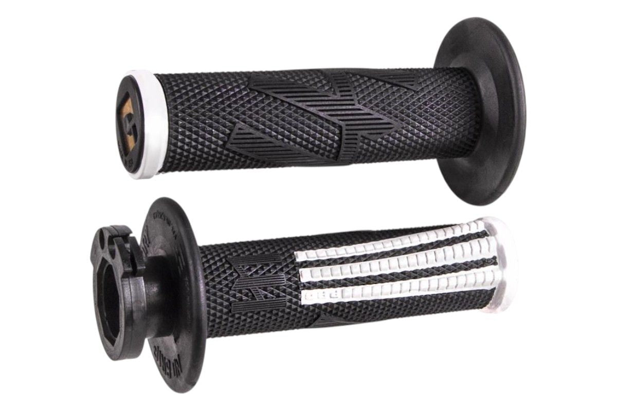 MNL1708NB Manopole Lock-ON ODI V2 Emig Pro - Nero/bianco