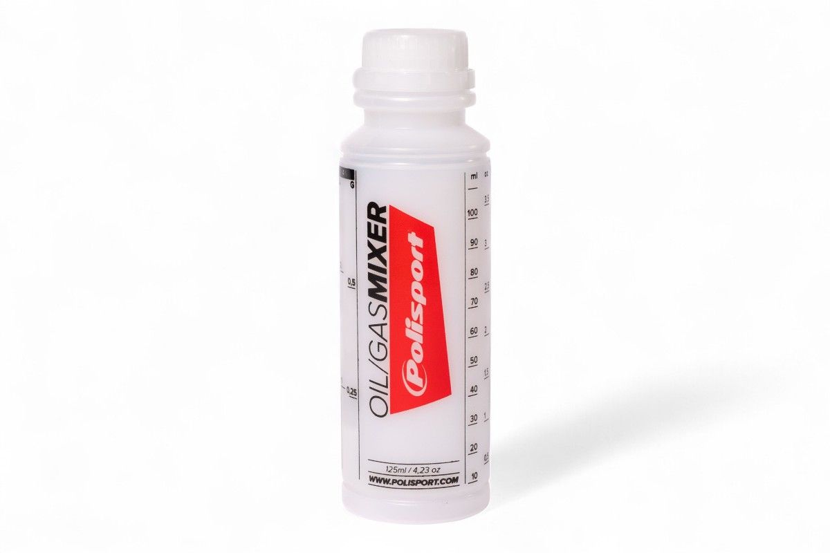 P8152600001 Misurino contenitore POLISPORT con scala graduata e tappo di chiusura ermetico - 125cc