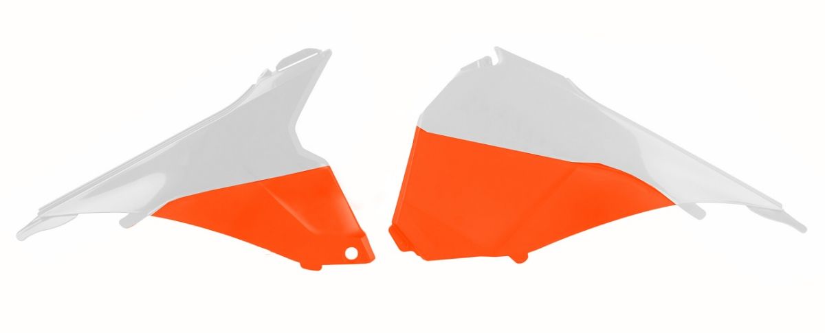 P8455200001 Coperchi laterali cassa filtro KTM arancione/bianco