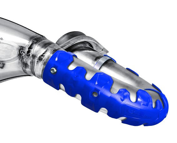 P8483700003 Protezione collettori Armadillo POLISPORT - Versione corta 22cm - Blu