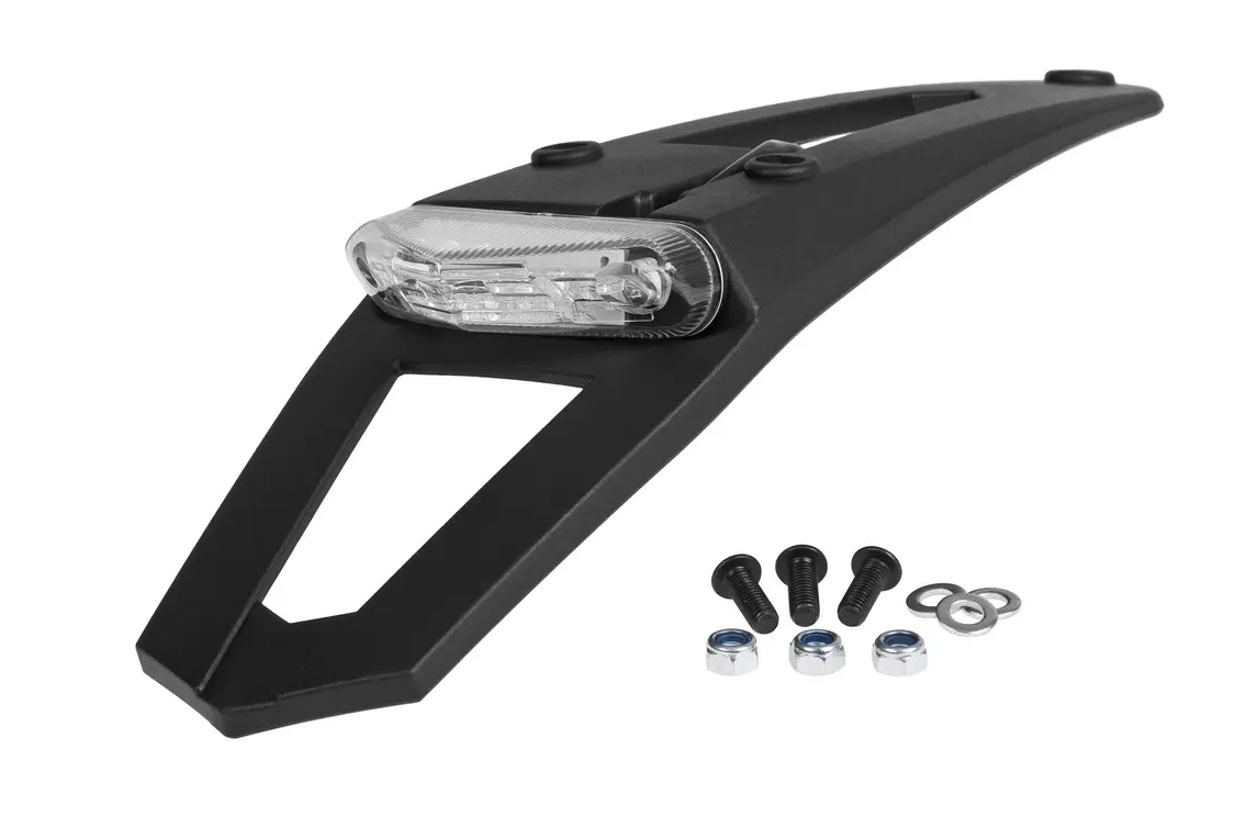 P8569500001 Prolunga portatarga universale POLISPORT con luce stop e posizione - Omologata ECE