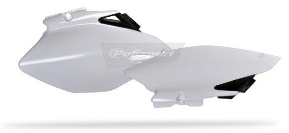 P8602900001 Portanumeri laterali con protezione calore YAMAHA nero/bianco