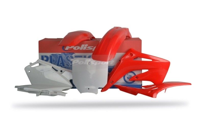 P90078 Kit plastiche HONDA Rosso cr04/Bianco
