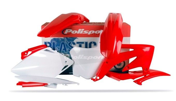 P90175 Kit plastiche HONDA Rosso cr04/Bianco