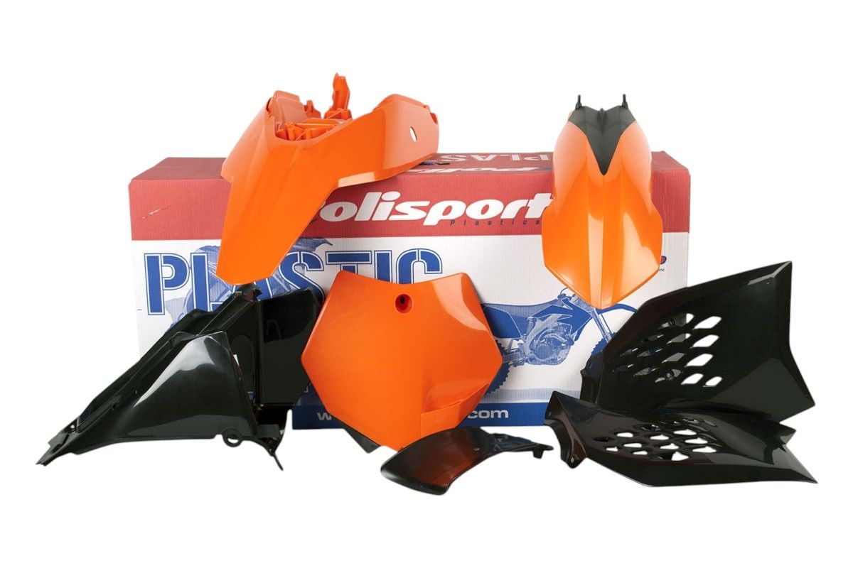 P90201 Kit plastiche KTM Arancione/Bianco