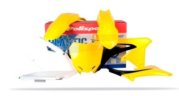 P90209 Kit plastiche SUZUKI Giallo rm01/Bianco