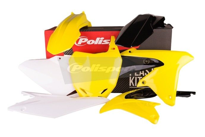 P90551 Kit plastiche SUZUKI Giallo rm01/Bianco