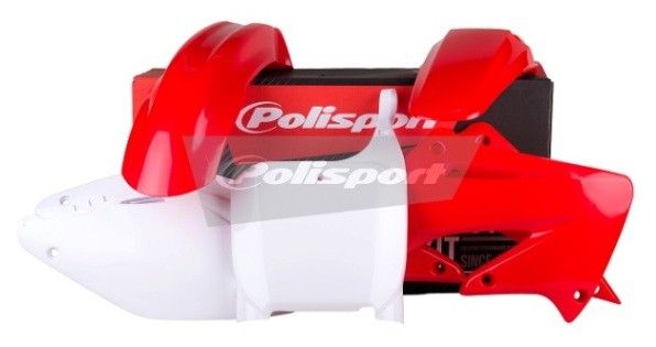 P90604 Kit plastiche HONDA Rosso cr04/Bianco