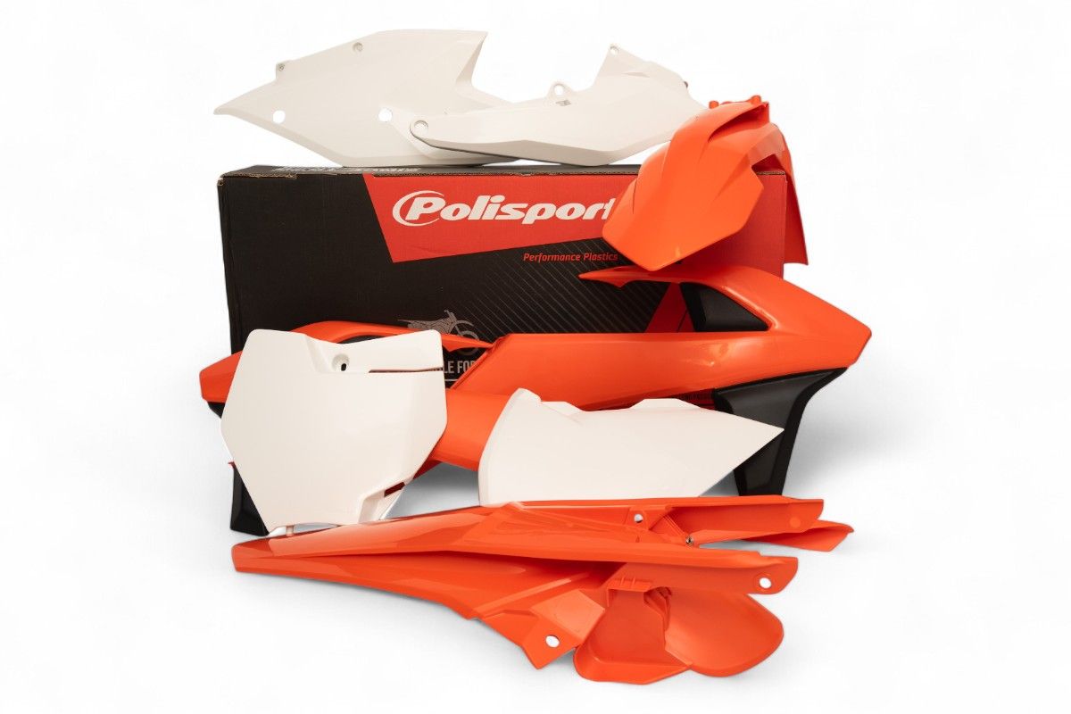 P90750 Kit plastiche KTM Arancione16/Bianco