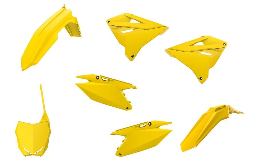 P90868 Kit plastiche restyling RM 125/250 01-12 Giallo rm01