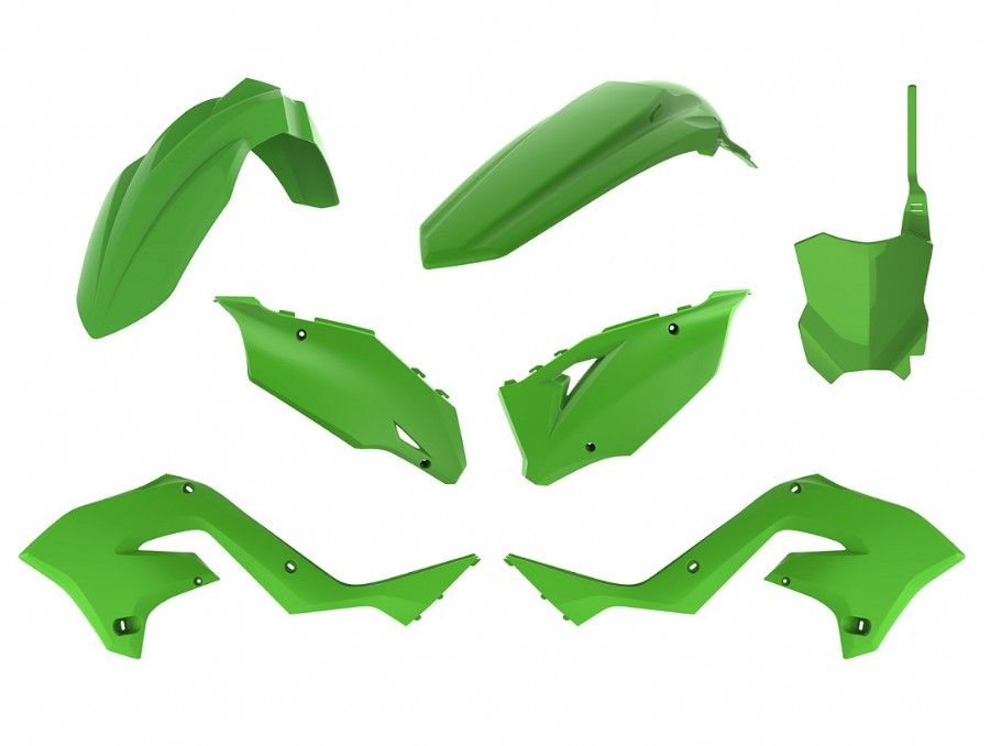 P90933 Kit plastiche restyling KX 125/250 03-08 Verde - KXF '23 STYLE