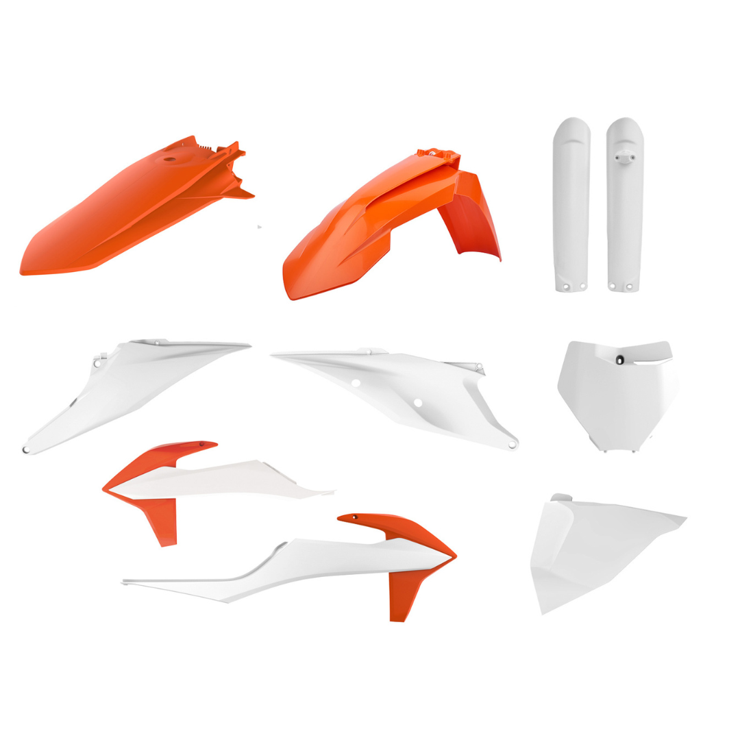P91012 Kit plastiche KTM Arancione16/Bianco20
