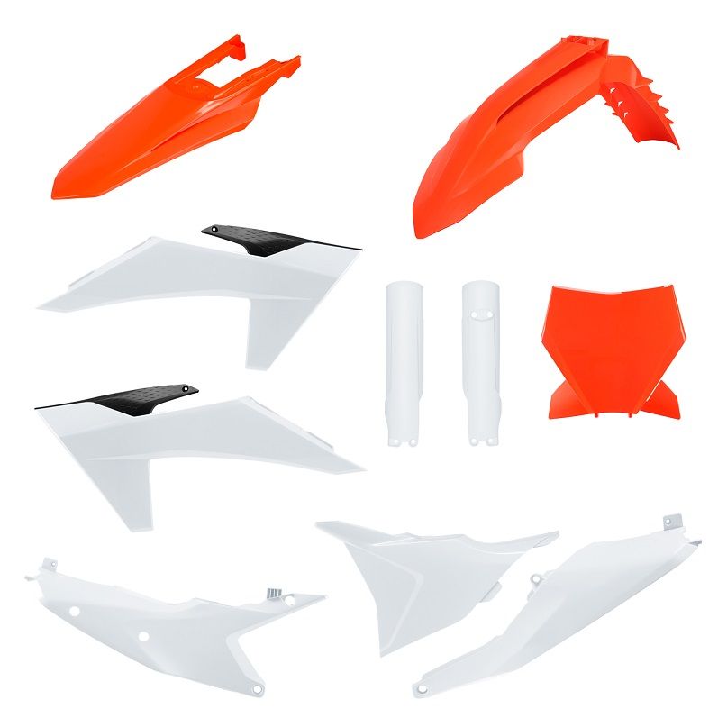 P91286 Kit plastiche KTM Arancione16/Bianco20