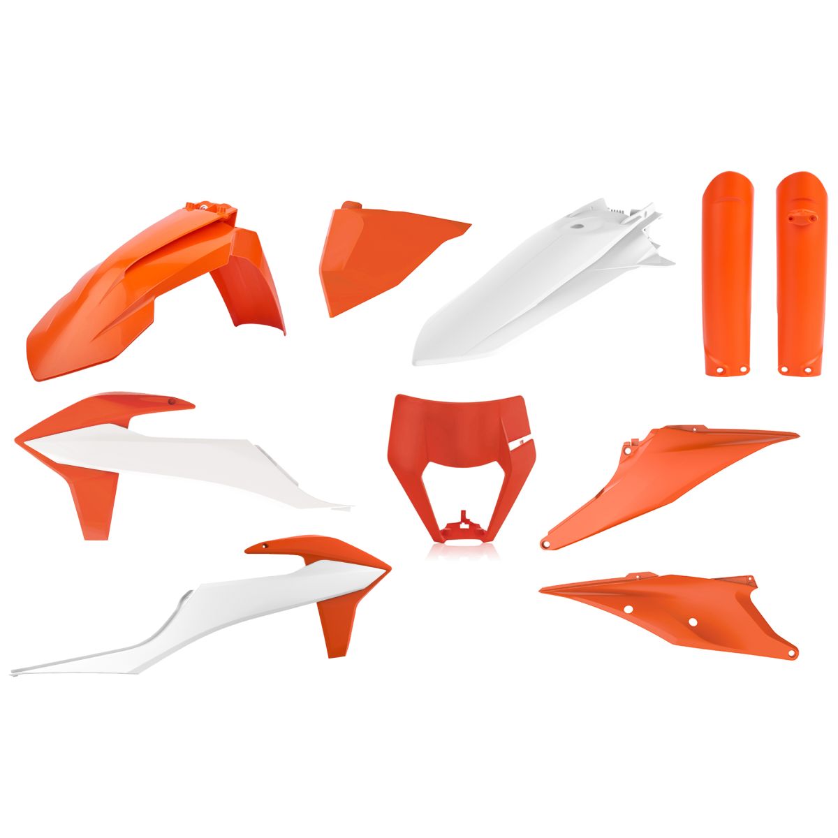 P91325 Kit plastiche KTM Arancione16/Bianco20