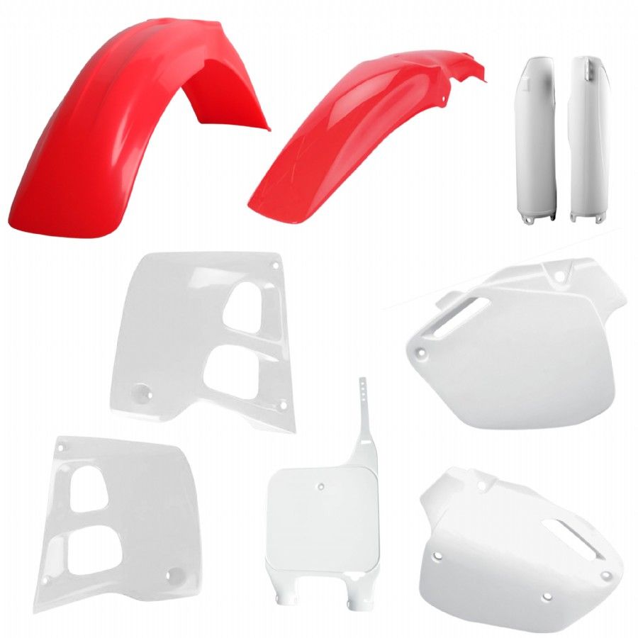 P91326 Kit plastiche HONDA Rosso fluo/Bianco