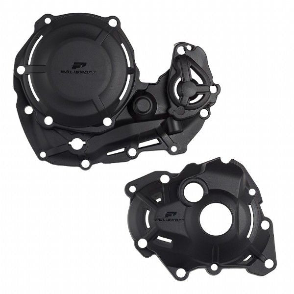 P91347 Kit protezioni coperchi motore extreme POLISPORT - YZ 450 F - Nero
