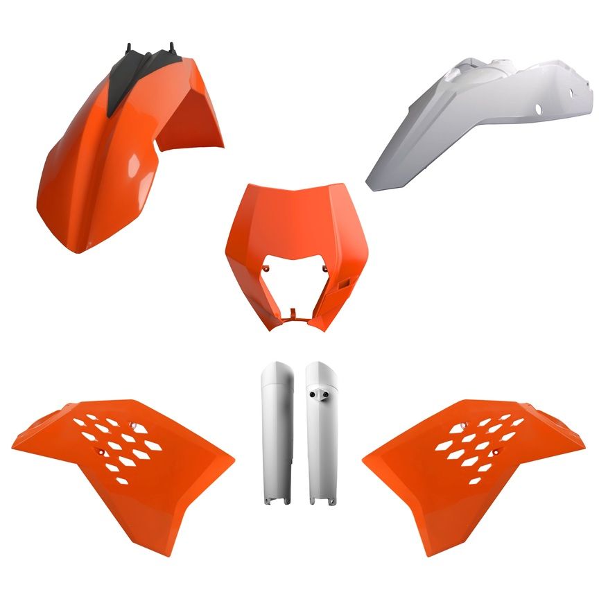 P91460 Kit plastiche KTM Arancione/Bianco