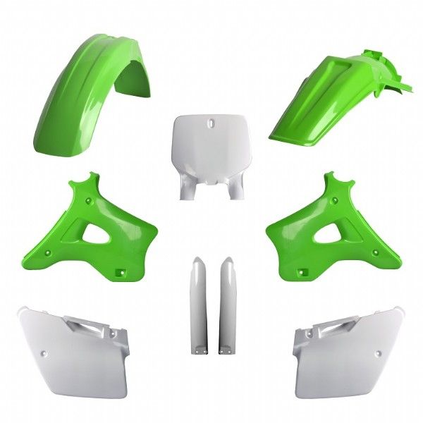 P91475 Kit plastiche KAWASAKI Verde/Bianco