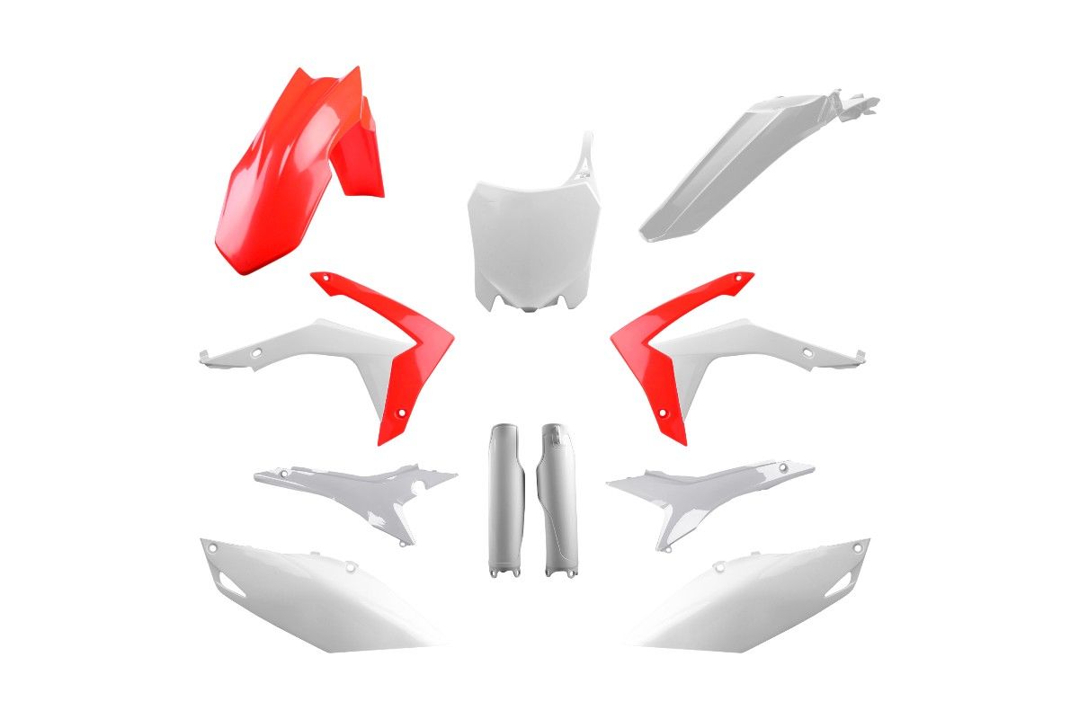 P91530 Kit plastiche HONDA Rosso cr04/Bianco