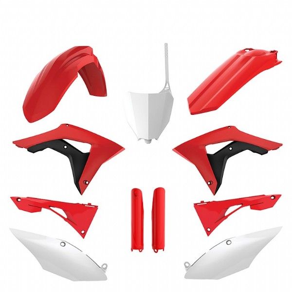 P91534 Kit plastiche HONDA Rosso cr04/Bianco