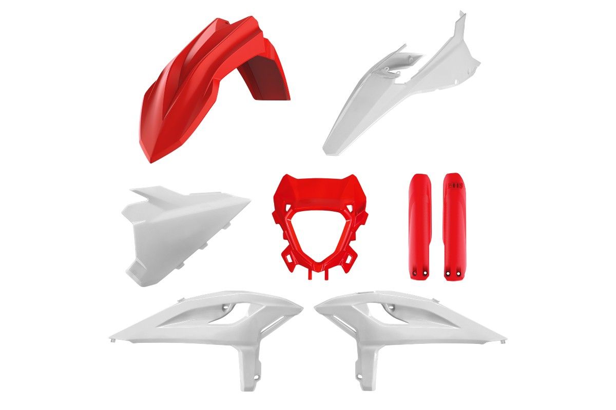 P91595 Kit plastiche BETA Rosso/Bianco