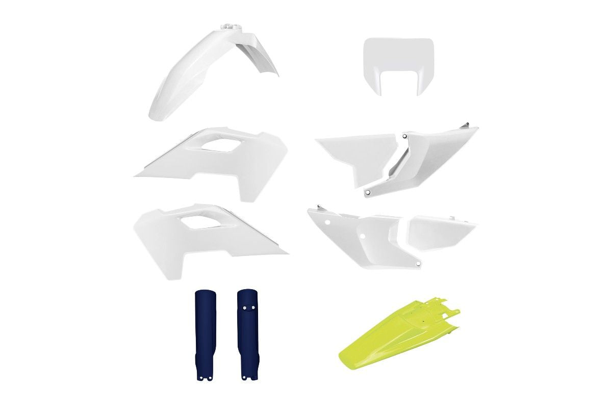 P91646 Kit plastiche HUSQVARNA Bianco 20/Giallo/Blu HVA