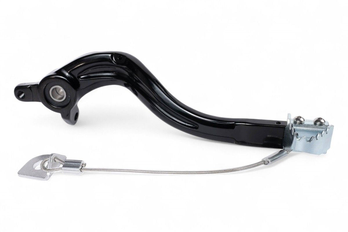 PDF001N Pedale freno forgiato con puntale in acciaio HUSABERG HUSQVARNA KTM nero