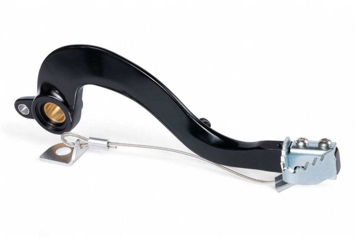 PDF005N Pedale freno forgiato con puntale in acciaio RMZ 250/450 nero