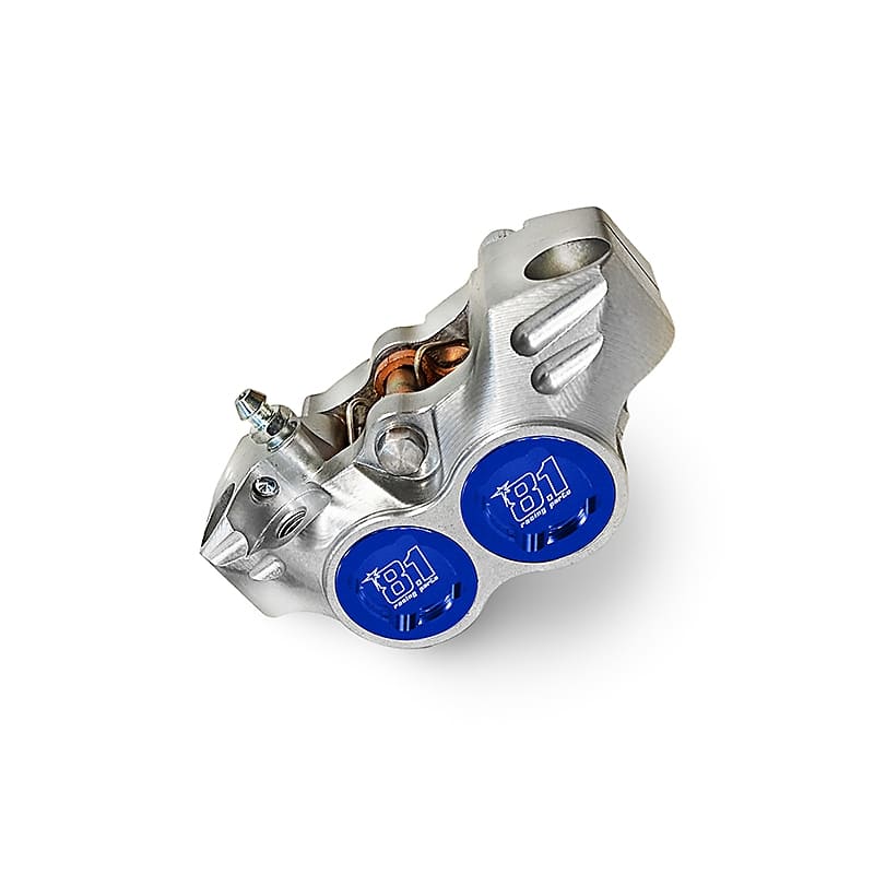 Pinza freno New Era 8.1 in Avional CNC, interasse 84mm : colore - blu