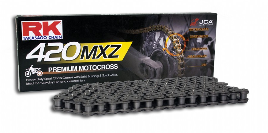 RK420MXZ140N Catena RK 420 MXZ - 140 maglie - Nero
