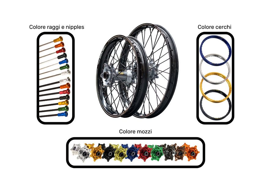 RC54002.1 Ruota HAAN WHEELS Posteriore 14" x 1,60 YAMAHA - Cerchio Argento