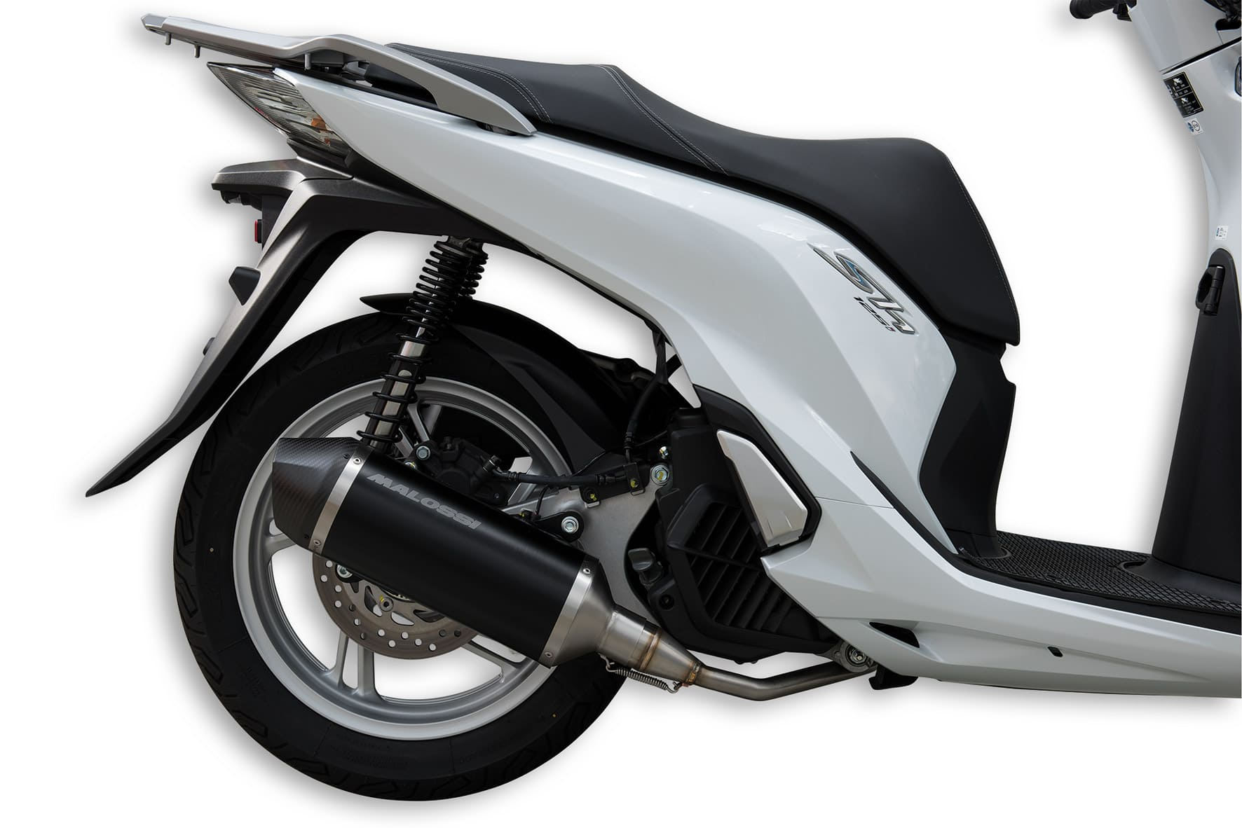 3217804.k0 malossi rx black exhaust honda sh i abs 125 ie 4t lc euro 4 2017-> (jfg8e) approved -