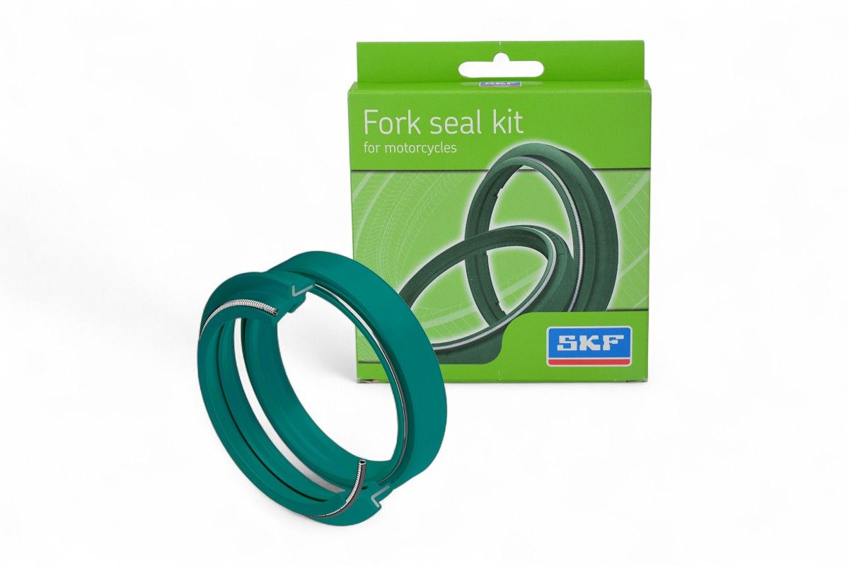 SKF48W.HD Kit paraolio e parapolvere verdi doppio labbro SKF per forcelle WP 48mm