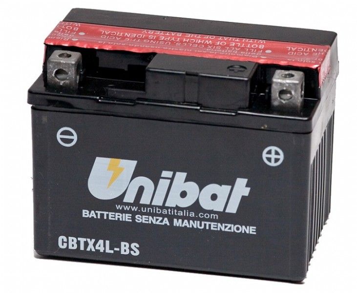 UB001MF Batteria UNIBAT MF CBTX4L-BS / YTX4L-BS