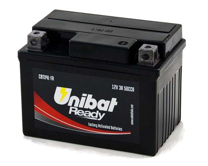 UB001RD Batteria UNIBAT Ready CBTX4L-FA / YTX4L-BS